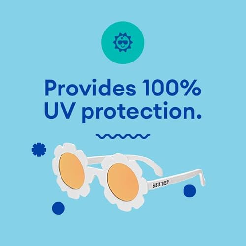 Babiators Blue Series Heart-Shaped Polarized Sunglasses (0-2 Years) White Hearts With Pink Mirrored Lenses One Size #TOP5