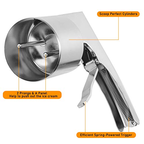 Ice Cream Scoop Stainless Steel Ice Cream Scooper With Spring-powered Trigger Big Volume Scoop Old Fashion Style scoop Nostalgic Scoop Easy To Clean
