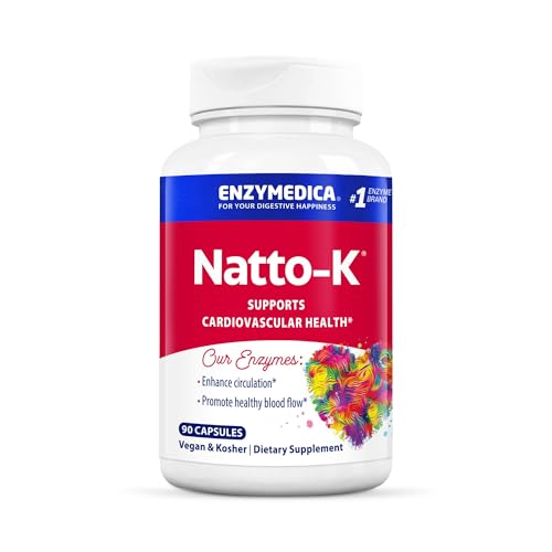 Enzymedica, Natto-K, Enzyme Support, 90 Capsules (FFP)