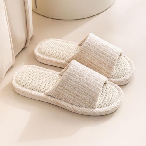 House Slippers for Women Indoor Cotton Bedroom Slippers Slides for Women Indoor Soft Durable Sole for Bedroom Home4