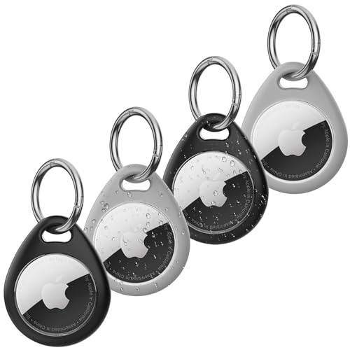 #VerdientProvisionen<br>AirTag-Hülle kratzfeste AirTag-Schlüsselanhänger mit Metall-Karabinerhaken wasserdichte TPU-Schutzhülle für GPS-Tracker und Gegenstandfinder