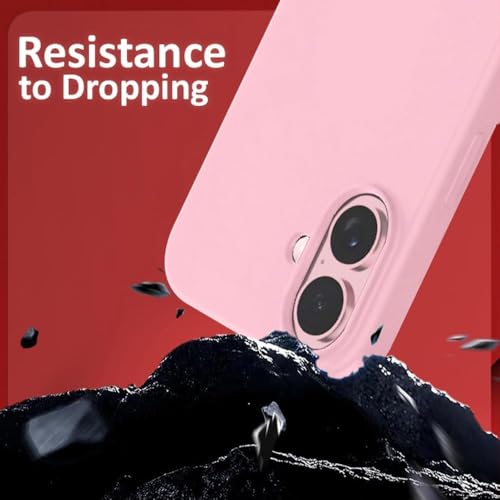 Image of Back Cover Compatible with iPhone 17 Case (6.3) Soft Touch Slim Liquid Silicone Full Protection Shock Proof Back Cover for iPhone 17 (SC Pink)