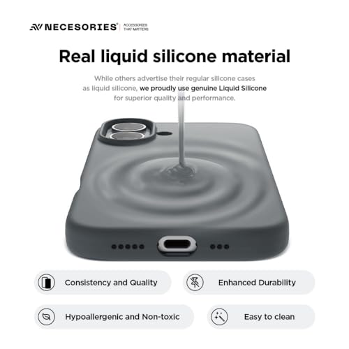 Image of Liquid Silicone Shockproof Case Back Cover for iPhone 17 Pro