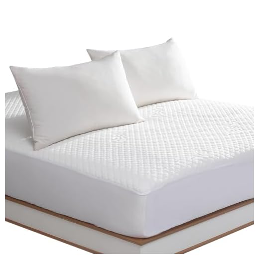 King Size Waterproof Mattress Protector Rayon from Bamboo Fitted Mattress Pad Cover with Deep Pocket Up to 18''