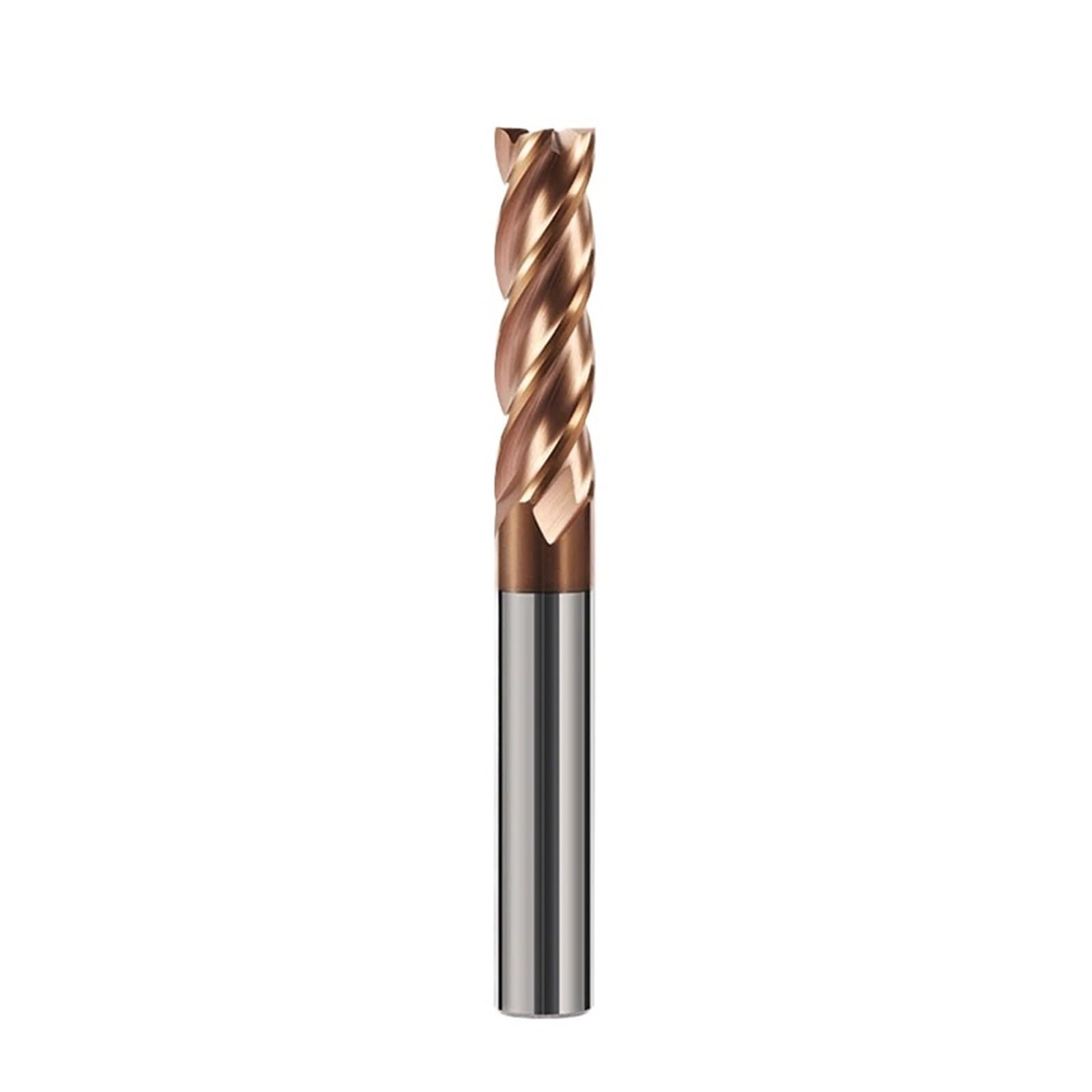 Frez 4-ostrzowy z powłoką wolframową HRC55 | Frez palcowy HRC55 z węglika wolframu, 4-ostrzowy, do obróbki skrawaniem CNC stali stopowej(18X18DX100L-4F)