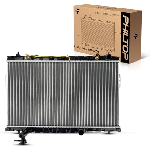 Image of PHILTOP Car Radiators Compatible with 2003-2006 Santa Fe 2.7L, 2001-2002 Santa Fe, 2003-2004 Santa Fe 2.4L CU2389
