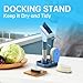 4-in-1 Soap Dispensing Scrub Brush with Built-in Tank - Effective Kitchen Cleaning Tool for Pots and Pans, Includes Scraper Heads, Blue(Blue)