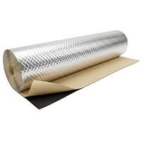 Lumonic Alubutyl 2mm Dämmmatte 2m² | Schalldämmung, Schallschutz für KFZ | 50x400cm Selbstklebend | Anti Dröhn Matte | 100% Butyl kein Bitumen | Geruchsneutral