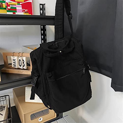 Image of MaxxCloud Vintage Denim Laptop Backpack Casual Canvas Daypack Handbag Purse Lightweight Rucksack Shoulder Bag