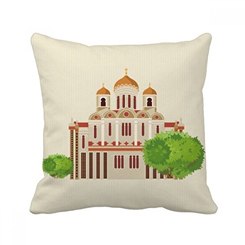 Coussin Russie pour canapé terne oreiller carré déco multicolor 40x40 - 2