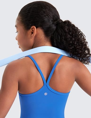 Image of CRZ YOGA Girls Butterluxe Double Lined Cami Tank | Dance, Extremely Soft, Tight Fit, Crop, Y Back, Athletic, Camisole Shirts for Women