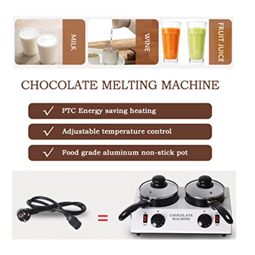 Mini máquina eléctrica para derretir chocolate 2 ollas miniatura 2