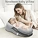 Faanerianni Baby Wedge Pillow for Newborn, Reflux Breastfeeding Pillow, Tummy Time Pillow for Comfortable Play & Feeding Support