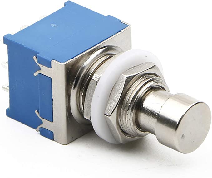 Pxyelec 2pcs 9 Pin 3PDT Guitar Effects Pedal Box Stomp Foot Metal Switch True Bypass - Image 4