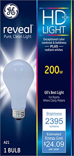 Current, Powered By Ge 200A/Rvl-Tp1/6 Traditional Lighting Incandescent, A21 #TOP1