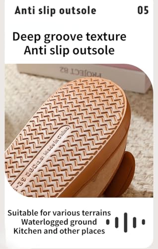 Women Bow Slipper for Fall Winter Thick Sole Indoor Cute Fuzzy Footwear Soft Warm Comfy Furry Outdoor Slippers 6