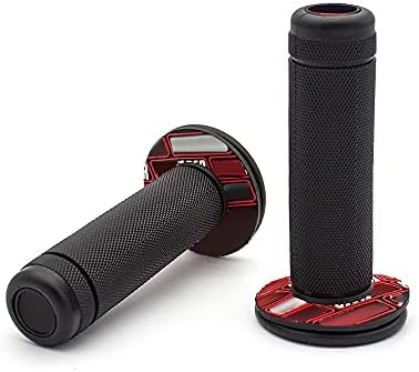 Motorcycle Grips 1 Inch Cafe Racer Motorcycle Grips - Universal 7/8" Non- Slip Open End Grips For Street & Dirt Bikes Universal Motorcycle Grips 7/8 Inch - Foto 10