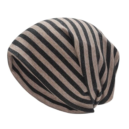 Image of ZLYC Cotton Thin Slouchy Beanie Hat for Men Women Fashion Soft Stretch Knit Skull Cap
