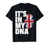 Photo Gallery it s in my dna uk england union jack flag t shirt gift maglietta Photo Gallery it s in my dna uk england union jack flag t shirt gift maglietta