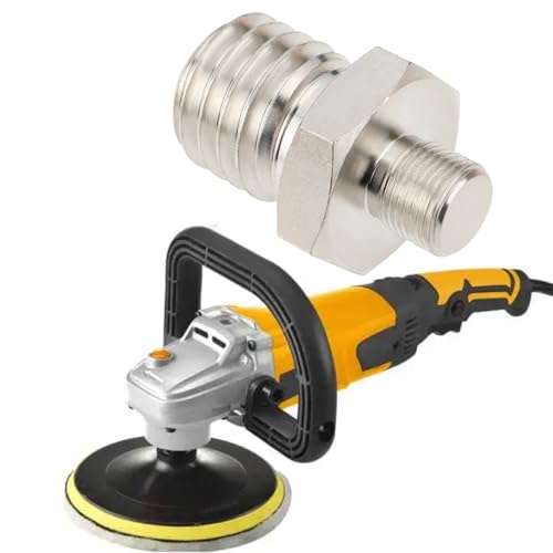 VGOL 1 Stück 5/8-11 Stecker auf M9x0.75 Steckergewindeadapter Polierer Bohreranschluss Kompatibel mit Den Meisten M12 Polierern Und Schleifmaschinen Werkzeug Splitter
