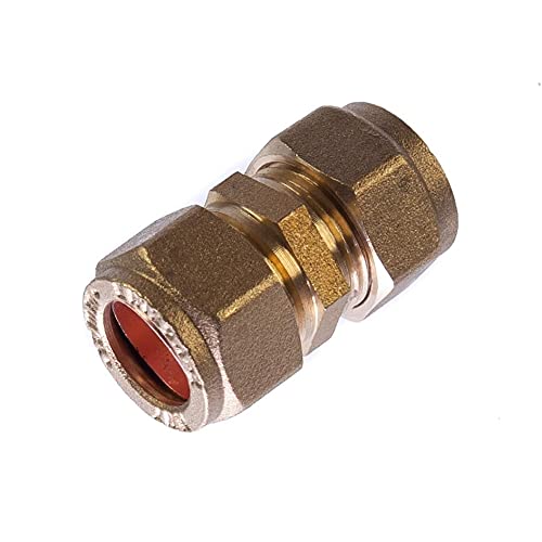 12mm Compression Straight Coupling Brass Plumbing Pipe Fitting Thunderfix