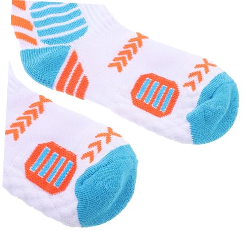 1pair Boys Basketball Socks Comfortable Mid Calf Athletic Socks for Training Breathable Design for Boy Girl High Elasticity for Growing Feet3