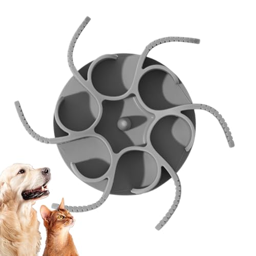 犬用 スローフィーダー,シリコンペット用品 | 迷路式 犬用 フードボウル インサート - 子犬 中型犬 大型犬 用 フード おやつ バター ヨーグルト 刺激 トレーニング エンリッチメント 退屈防止