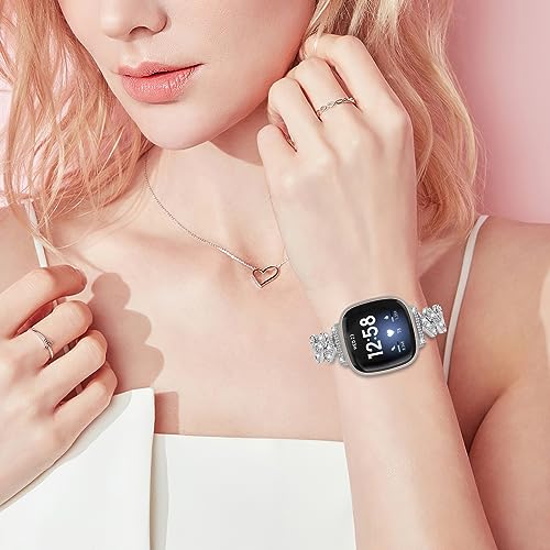 Correa de reloj metal pulsera compatible Fitbit Versa miniatura 6