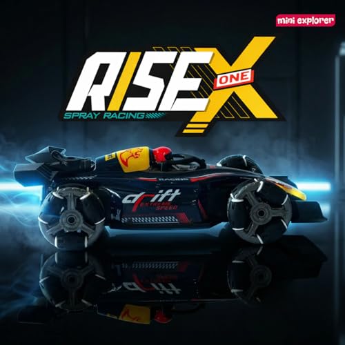 Image of MiniExplorer RC 4x4 Formula F1 Drift Smoke Car 1:14 Scale | Hand Gesture Sensor & Remote Control | 2.4GHz High Speed Racing Car with 360 Spin, Lights, Music & Smoke | Toy for Boys & Girls 4+