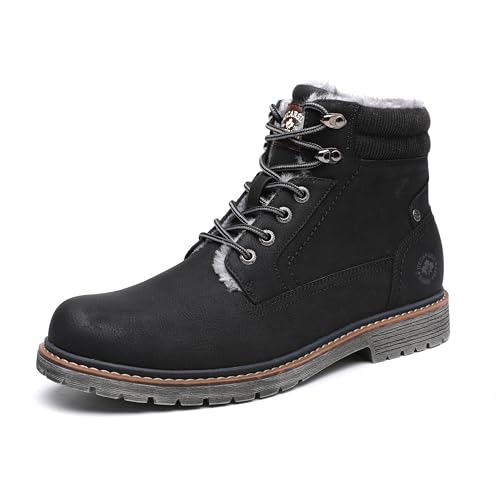 Image of DECARSDZ Men's Fashion Lace-up Casual Chukka Boots for Men Zipper Boot