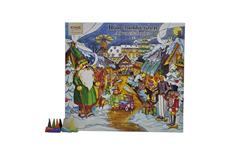 Knox Räucherkerzen Adventskalender mit 24 himmlischen Düften - Budenzauber - 2022 - Made in Germany