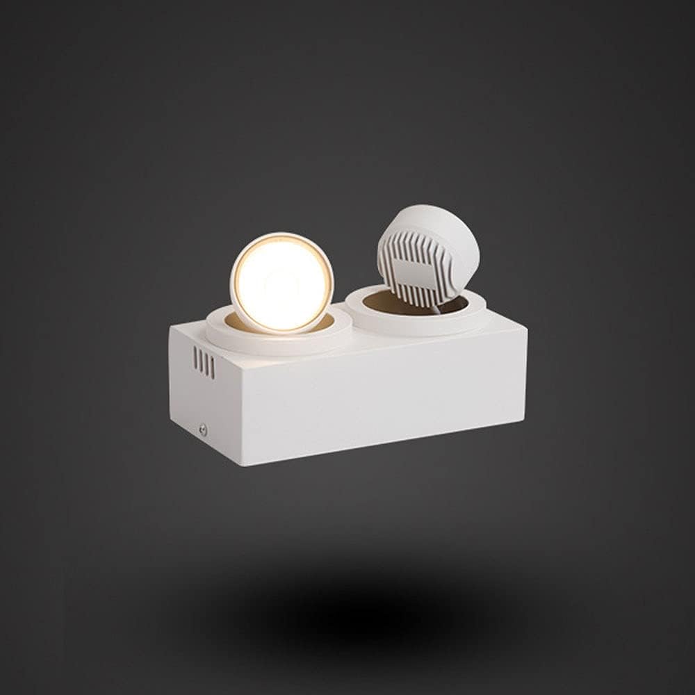 Spotlight Led Ceiling Spotlight Adjustable 14W Surface Mounted Accent Spot Lighting Fixture, Nordic Ceiling Lights Directional Spotlights for Living Room Hallway Corridor Gallery/4000K