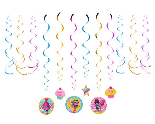 American Greetings Trolls Hanging Party Decorations