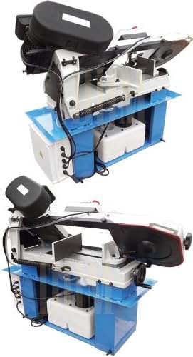 7x12 Metal Cutting Band Saw, Horizontal & Vertical Combo Saw with Hydraulic Down Feed, 110V Machine for Steel, Aluminum & Workshop Projects