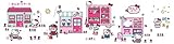 Decoración fácil de poner. Hello Kitty - Pegatina para Pared, diseño de Tell a Story with Me, Color Rosa