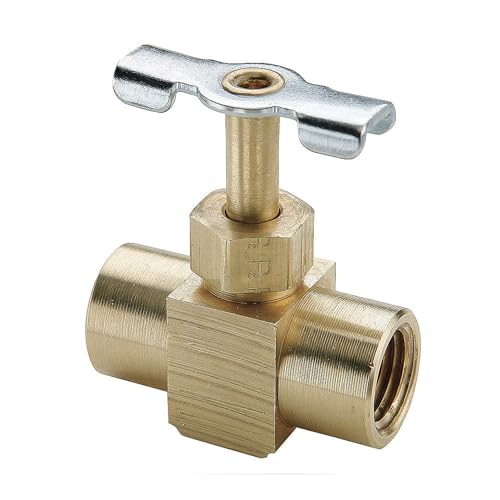 Parker Hannifin NV109P-2 Series NV109 Brass Needle Valve, 1/8