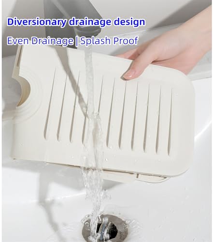 Silicone Draining Mat For Kitchen Sink,2024new Silicone Sink Faucet Mat Splash Guard Kitchen Splash