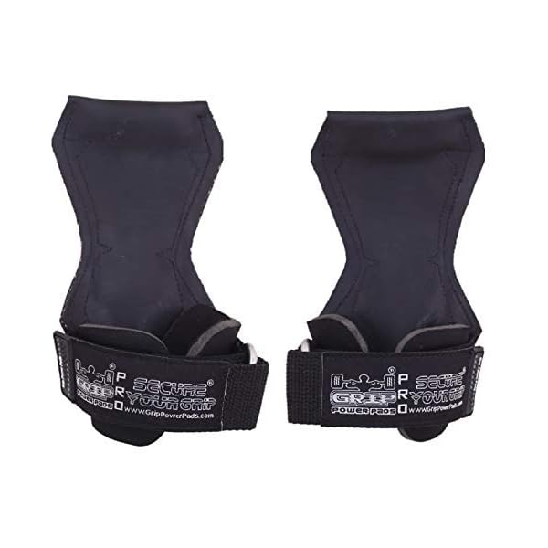 Grip Power Pads Weight Lifting Hand Grips Heavy Deadlifts Rows Pull Ups Neoprene Padded Wrist Wraps Support Rubber Straps Gloves Powerlifting Bodybuilding (Pair) - Image 4
