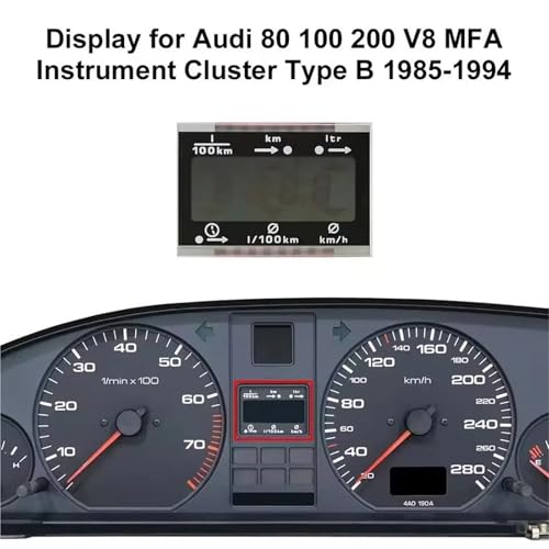 Pantalla para coche Audi 80 y 100 con sistema de visualización en cuadro MFA tipo A/B 5