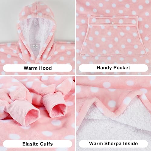 Image of Catalonia Oversized Hoodie Blanket Sweatshirt, Comfortable Sherpa Giant Pullover with Large Front Pocket for Adults Men Women Teenagers Wife Girlfriend