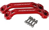 Agency 6 - Billet Grab Handle (Pair) - Red - Universal Fitment for Offroad and Overland Vehicles -...