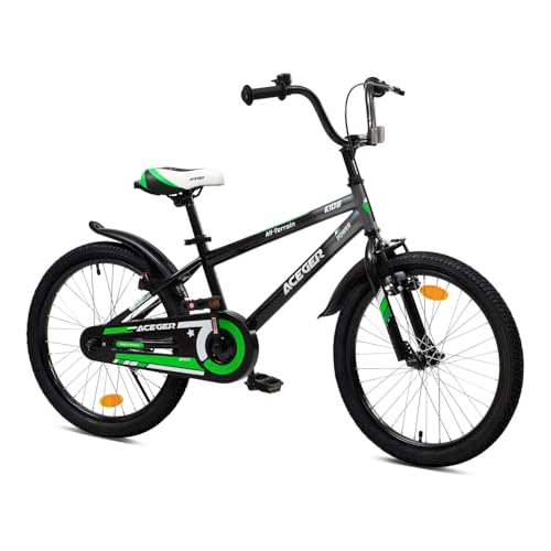 Image of ACEGER Simon Kids Bike for Boys Girls Toddlers, Unisex for Aged 3-13 Years, 12 14 16 18 Inch Children Bicycle with Training Wheels, 20 Inch Bike with Kickstand