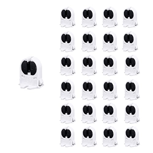 GXILEE T5 Lamp Holder T5 Light Socket G5 Base Non-shunted Fluorescent Lamp Socket, VDE Listed T5 Sockets,24 Pack