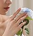 VanSabrina 2mm 5mm Tainless Steel Cubic Zirconia Wedding Band Rings For Women,Gold/Silver Plated Stackable No Tarnish Fashion Rings Size 4-10 (5mm-Gold, 7)