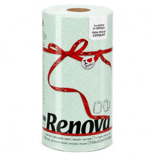 Renova Mint Paper Towel Roll 2 Ply 120 Sheets Same Count Now More Compact and Absorbent