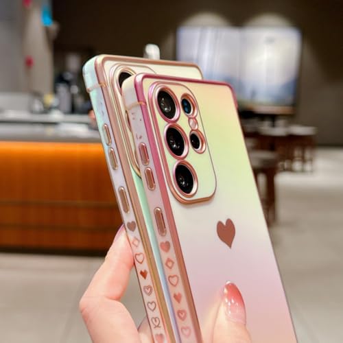 Coque Samsung S23 Ultra cœur chaîne cristal antichoc Edge 5G