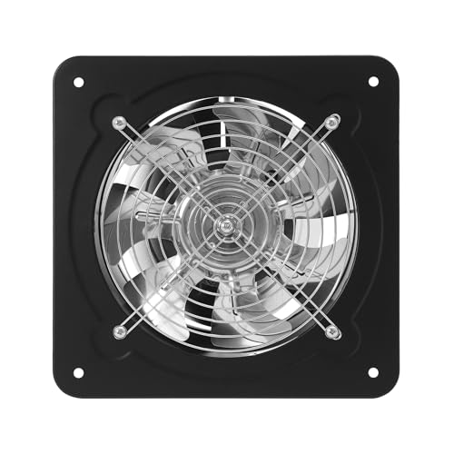 miihgnos - Ventilador de extracción de aire (200 mm, 80 W, ventilador de pared, funcionamiento silencioso, 850 m³/h, potente para garajes, bodegas, almacenes