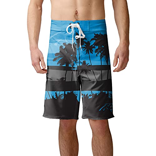 FOCO Carolina Panthers NFL Mens Sunset Boardshorts - XL