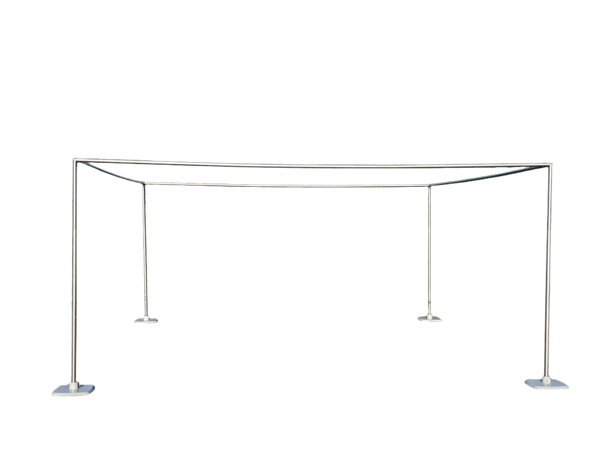 View 1 of 15x15Ft Square Backdrop Stand Kit Heavy Duty, 5-8' H x 5-19' W Square Adjustable Pipe and Drape Aluminum Frame, Backdrop Holder for Event, Wedding, Party, Photography, Trade Show, B-Day, Banquet Decor
