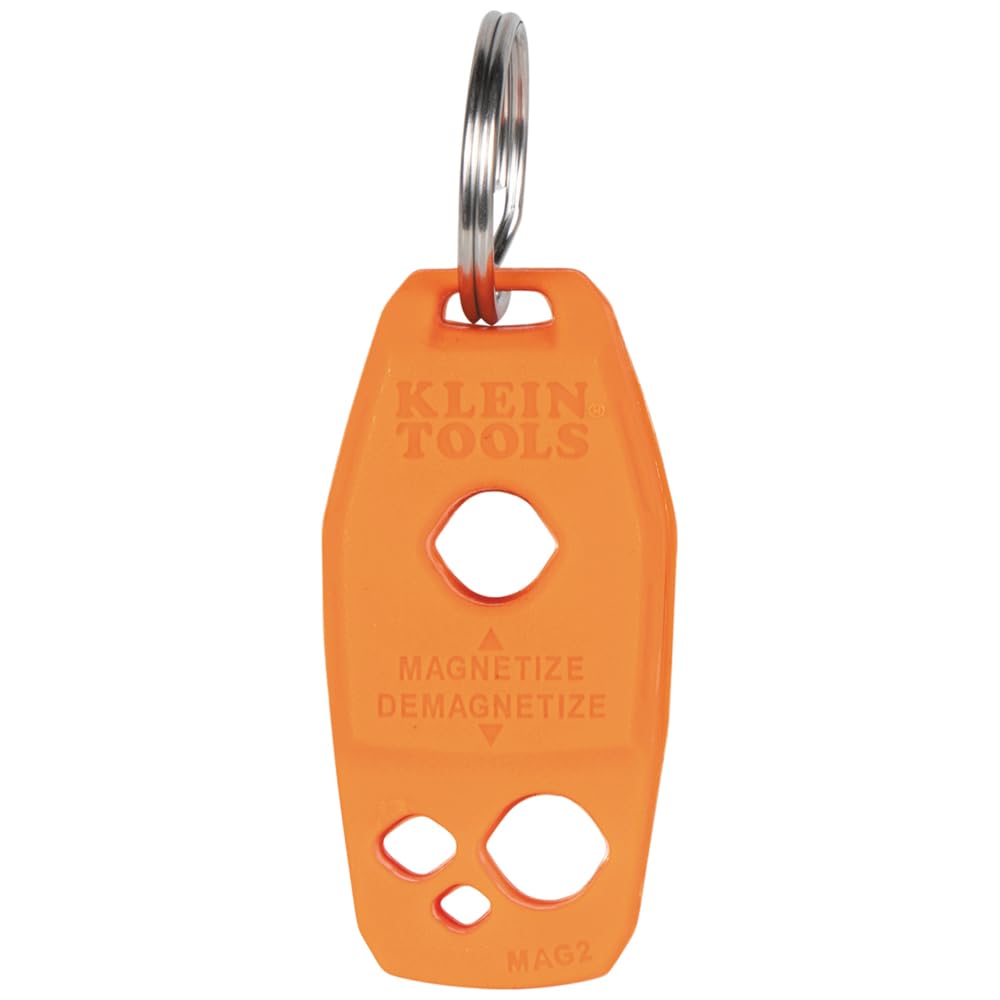 Klein Tools 85808 - Juego de destornilladores, puntas mecanizadas de precisión, (4) Phillips, (3) ranurados, magnetizador/desmagnetizador, fabricado en Estados Unidos, 8 piezas
